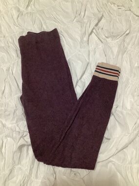 Burgundy Sock Monkey Leggings